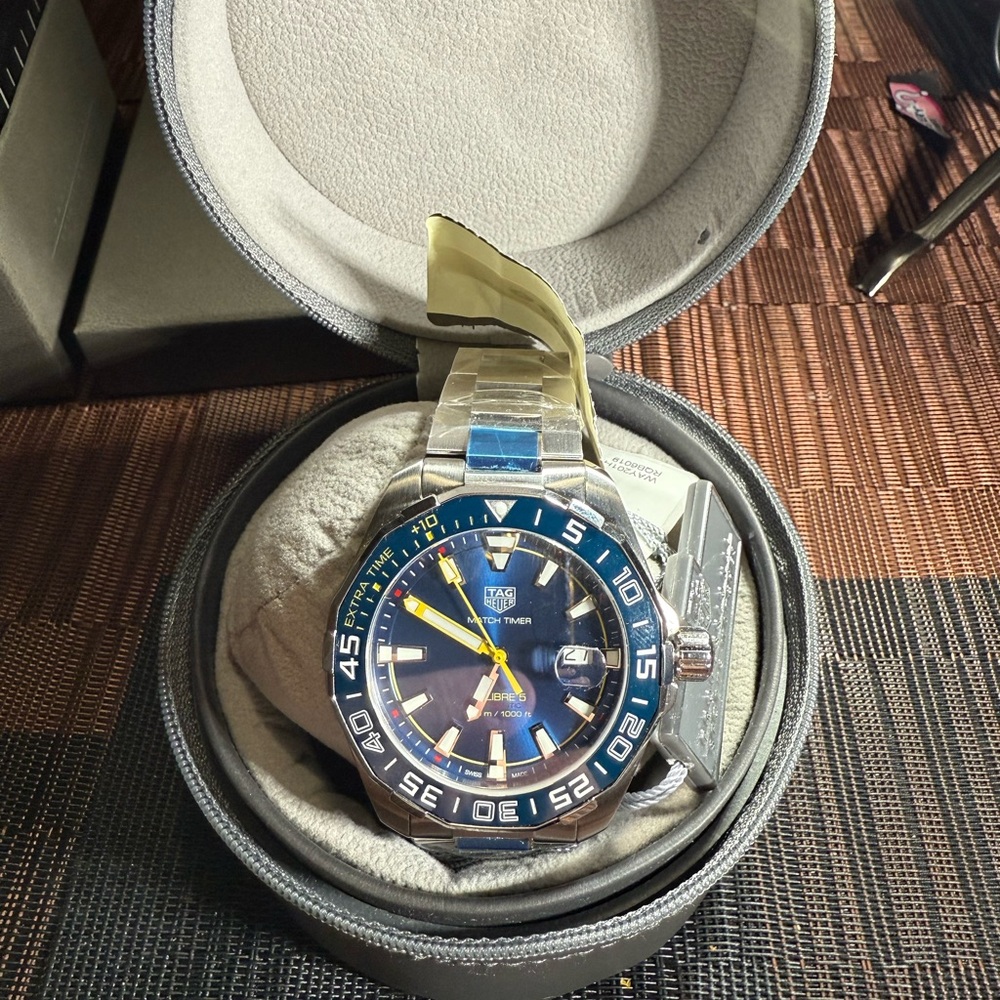 TAG Heuer Blue Dial Silver Bracelet Watch
